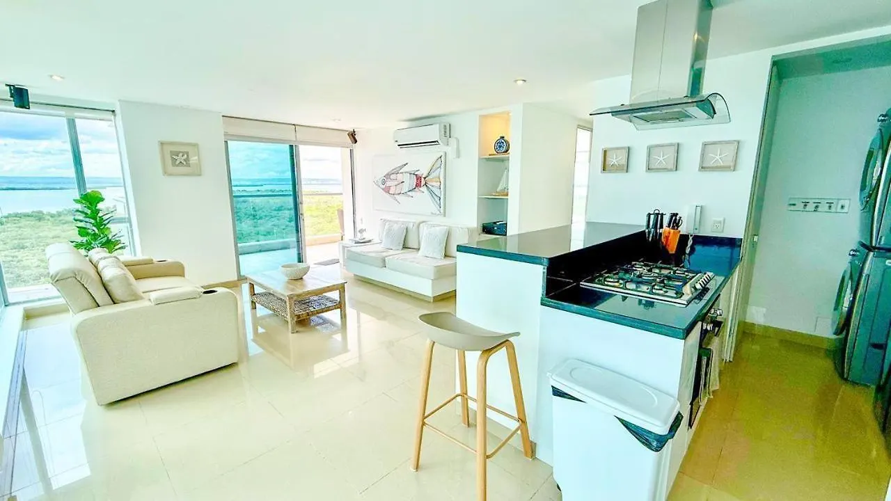 Apartamento De Ensueno!! En El Sonesta Cartagena Salida Playa Vistas Wow Piscina 0*,